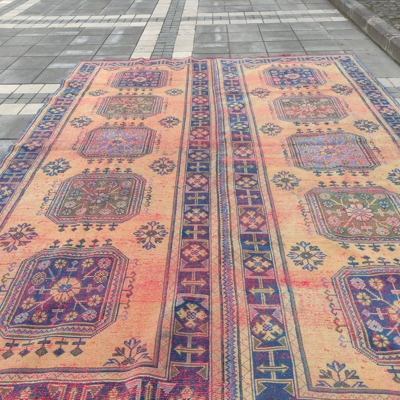 9x12 Turkish Worn Oversized Vintage Area Rug , 9.28 x 12.24 ft Rug 283 x 373 cm gallery