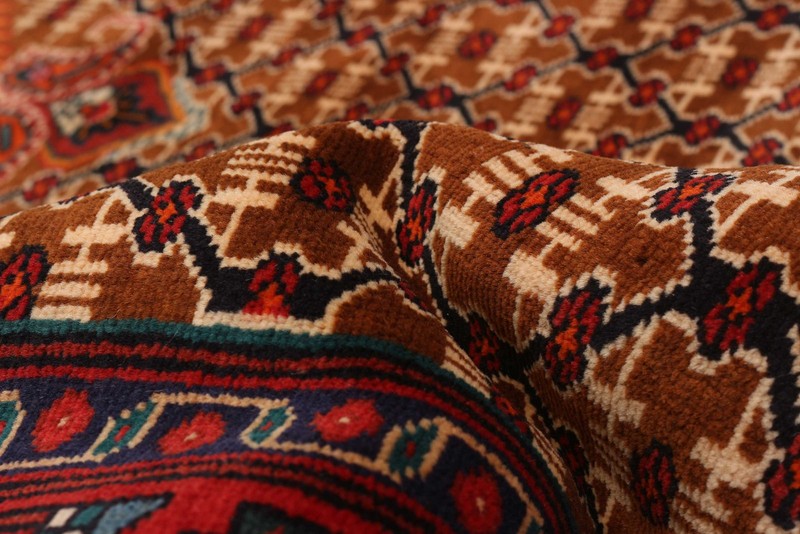 Vintage Hand-Knotted Area Rug 4'11" x 10'8" Traditional Oriental Wool Carpet gallery