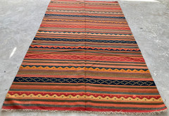 Vintage Traditional Handcraft Turkish Stripped Rug for Home Décor 318×185 cm