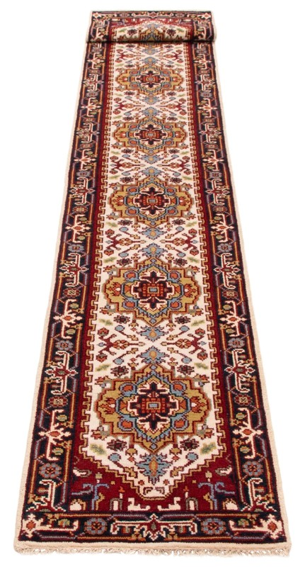 2'6" x 16'1" Vintage Hand-knotted Runner Rug Traditional Oriental Wool Carpet gallery