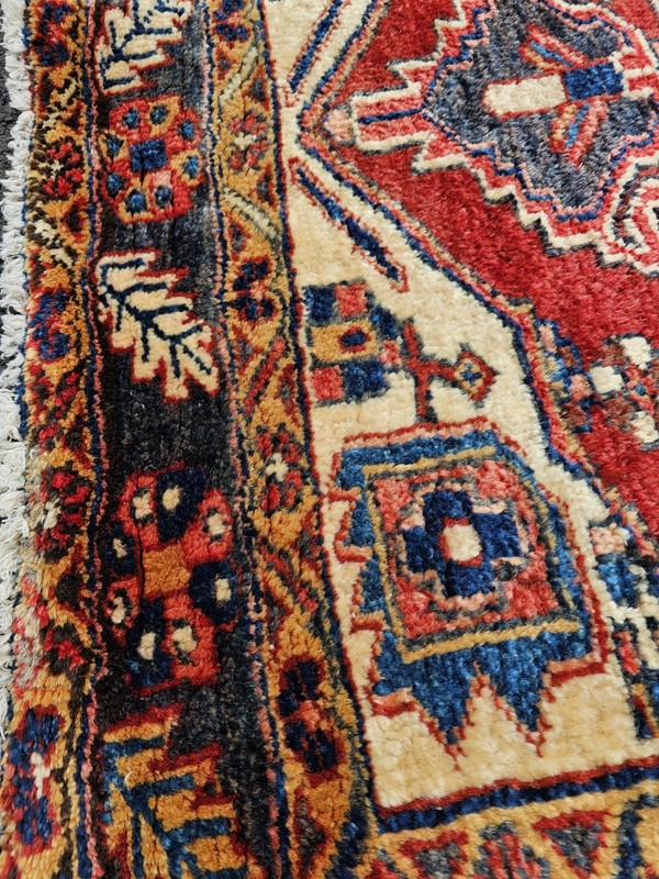 4.1 x 14.5 ANTIQUE CAUCASIAN HERIZ SERAPI KAZAK VINTAGE USHAK TRIBAL RUNNER gallery