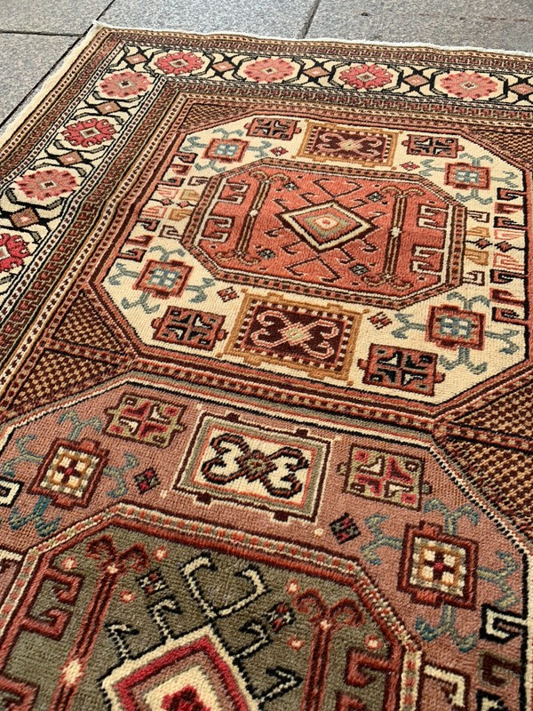 3'4'' x 6'4'' Vintage Natural Rug Village Rug Handmade Rug.SKU:K344 gallery