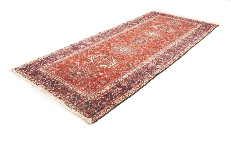 Vintage Tribal Style Rusty Red Runner Rug Oriental Hallway Carpet 5'4X12'7 ft gallery