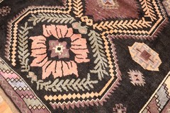 Vintage Wool Kurdish Kars Gallery Dated 1972 Rug Size 6’3”x17′