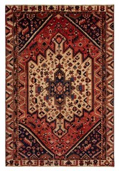 Vintage 6’4″ x 9’7″ Traditional Hand Knotted Vegetable Dye Wool Area Rug