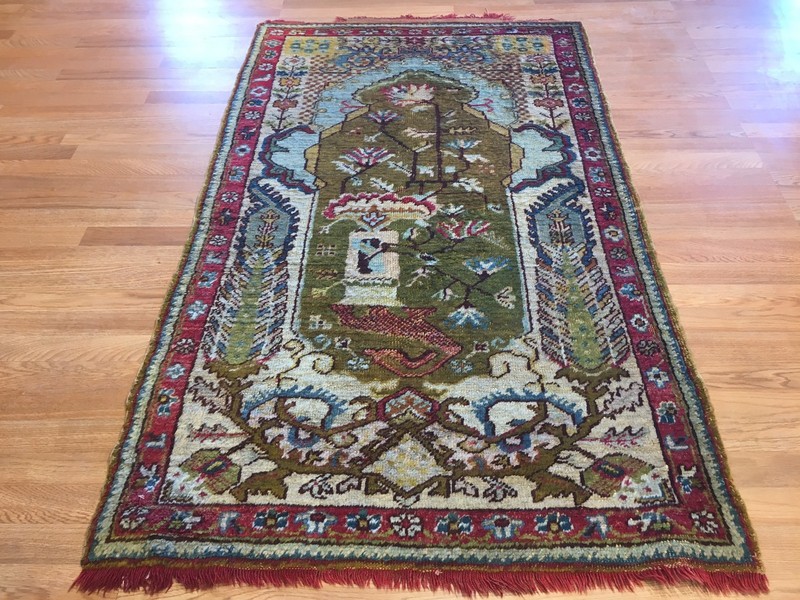 Beautiful Bergama - 1860s Antique Turkish Rug - Oriental Carpet - 3.5 x 5.9 ft. gallery