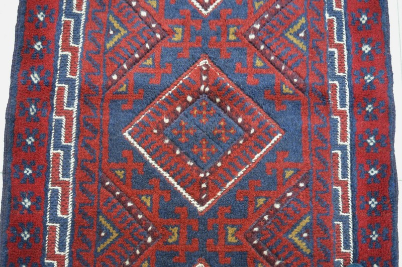 2'4 x 8'1 ft Handmade afghan tribal mushvani wool runner rug, hallway runner rug gallery