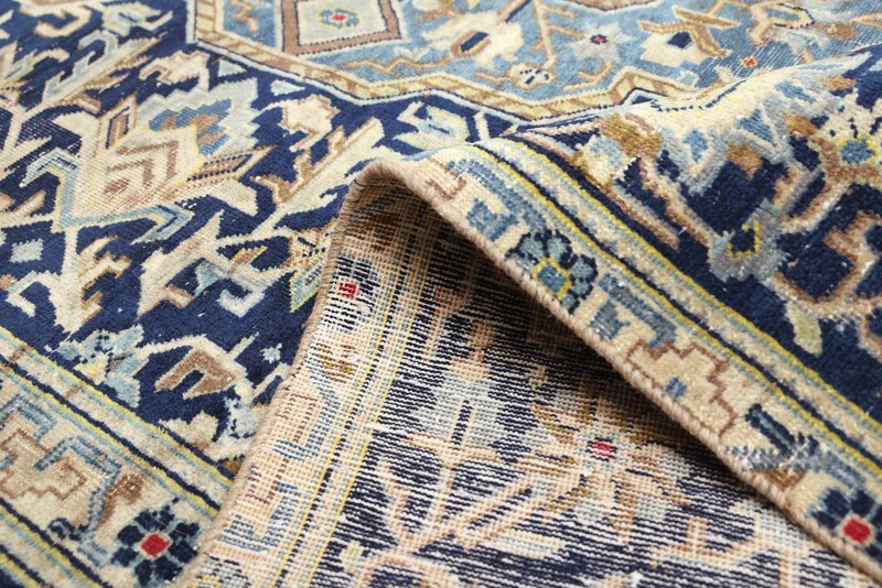 Vintage Hand-Knotted Area Rug 6'8" x 10'6" Traditional Oriental Wool Carpet gallery
