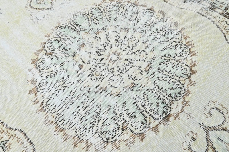 Oushak 6x10,Turkish Rug,vintage,anatolian,BEIGE,kilim,Bohemian,handmade,wool gallery