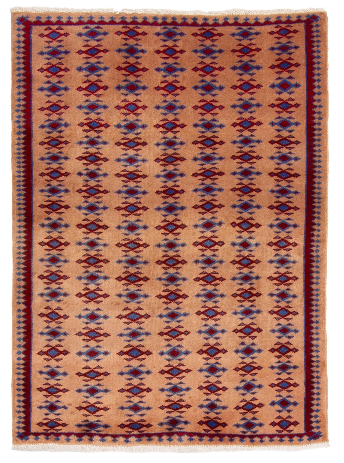 Vintage 3'2" x 4'3" Traditional Hand Knotted Vegetable Dye Wool Area Rug gallery