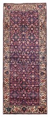 Vintage Hand-knotted Runner Rug 3’9″ x 9’6″ Traditional Oriental Wool Carpet