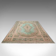 Very Large 16 Foot Vintage Keshan Rug, Room Sized, Decorative, Carpet