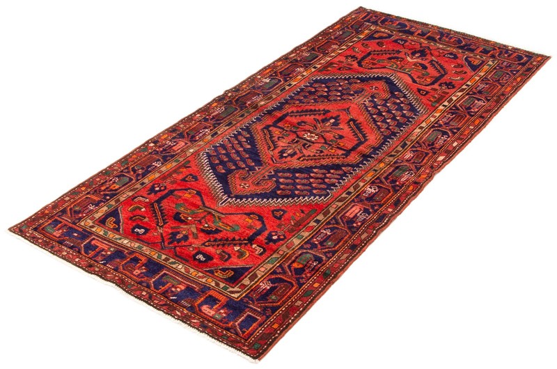 Vintage 4'3" x 9'5" Traditional Hand Knotted Vegetable Dye Wool Area Rug gallery