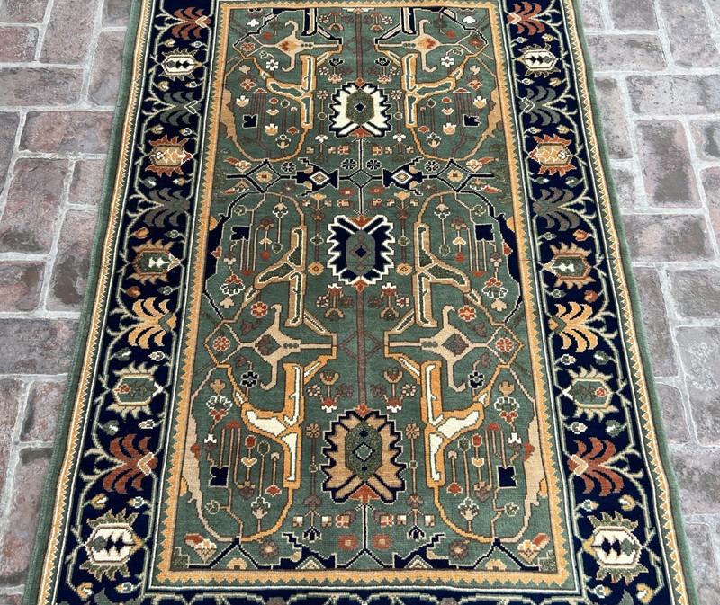 Afghan Marinose Rug 4x6 Ft Handwoven Wool Geometric Tribal Area Rug Living Room gallery
