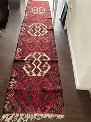 32′ x 30” VINTAGE KILIM RUNNER
