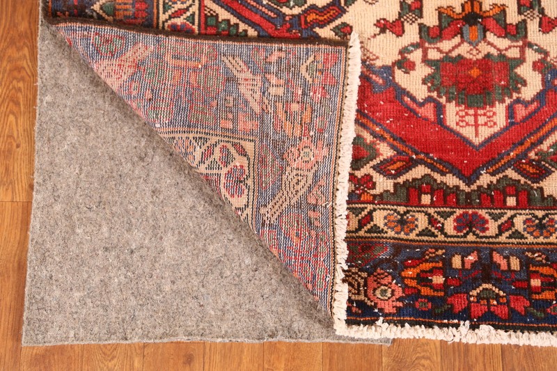 Bird Design Vintage Rust Wool 10 ft Runner Rug Hand-knotted Hallway Carpet 4x10 gallery