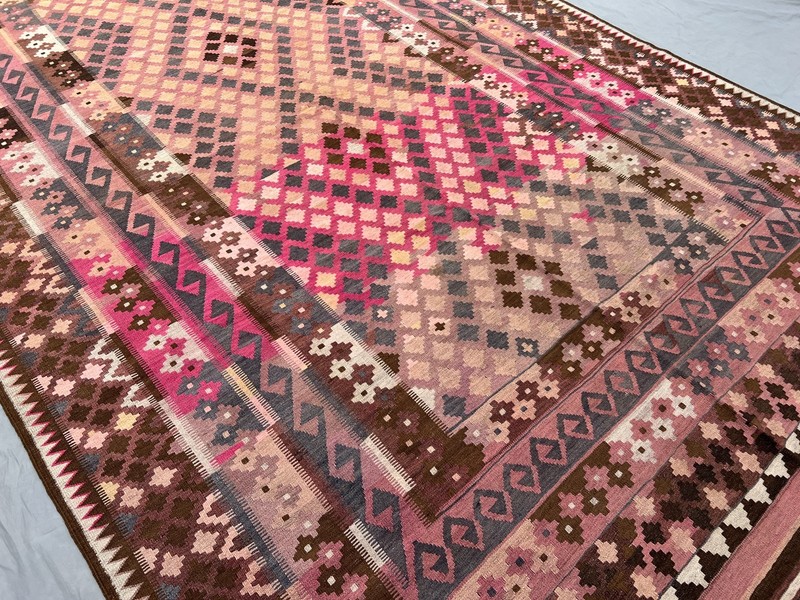 8x16 Afghan Handmade Kilim Rug Flat Weave Wool Oversized Palace Size Area Carpet gallery