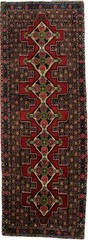 3’2″ X 8’11 ft Vintage Runner Rug Floral Design Hallway & Kitchen Carpet 3X9 ft