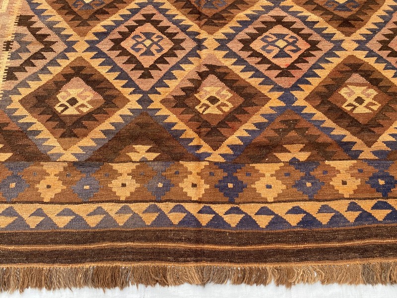 8x12 ft Faded Handwoven Afghan Ghalmori Turkmen Traditional Wool Tribal Area Rug gallery