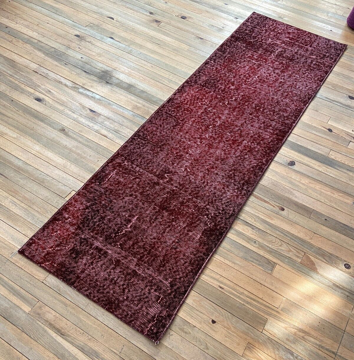Vintage Runner Rug, 2.3x7.4 ft Runner Rug, 2x7 ft Burgundy Runner Rug, Decor Rug gallery