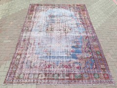 Turkish Rug, Area Rugs 8×12, Handmade Floor Carpet, Antique Wool Rug 100″X139″