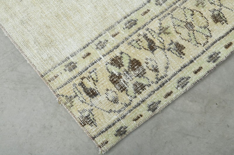 Vintage Turkish Rug 3x5 Hand-Knotted Oushak Area Rugs Boho Wool Carpet,108 gallery