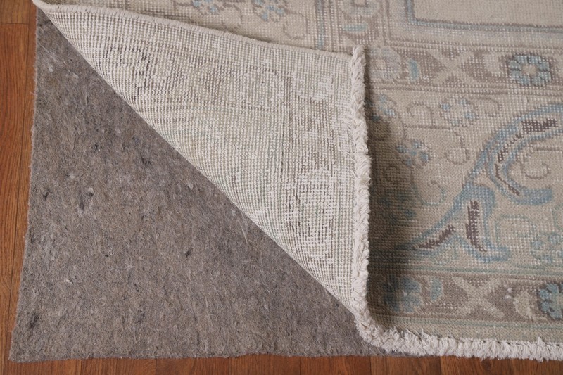 Handmade Beige Wool Distressed Area Rug 10x13 Ft Traditional Living Room Rug gallery