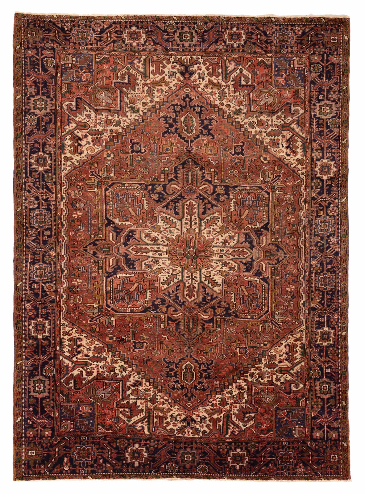 Traditional Vintage Hand-Knotted Area Rug 8'4" x 10'11" Oriental Wool Carpet gallery