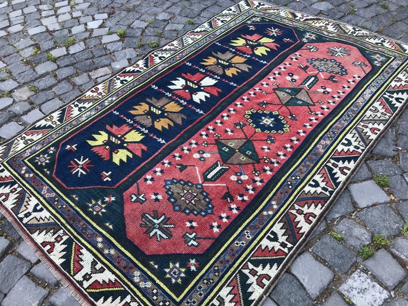 Handmade Rug Turkish Area Rug Vintage Rug Oushak Rug Antique Rug Bohemian Rug gallery