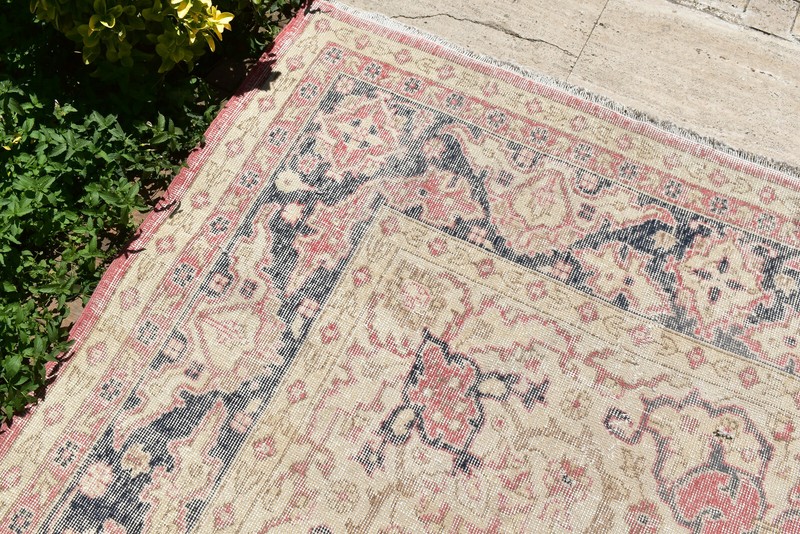 Oushak Rug 245x399cm Vintage Muted Color Medallion Oriental Design 8x13 Turkey gallery