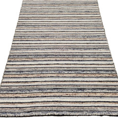 5’X7′ HAND-KNOTTED TIBETAN TRIBAL GEOMETRIC MUTED VINTAGE WOOL”MODERN AREA RUG