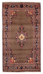 Vintage Oriental Hand-Knotted Carpet 4’9″ x 8’11” Traditional Wool Area Rug
