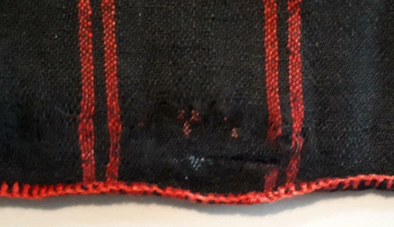 GREECE GREEK EPIRUS METSOVO ANTIQUE HANDWOVEN WOOL PILLOW COVER 73x45cm gallery
