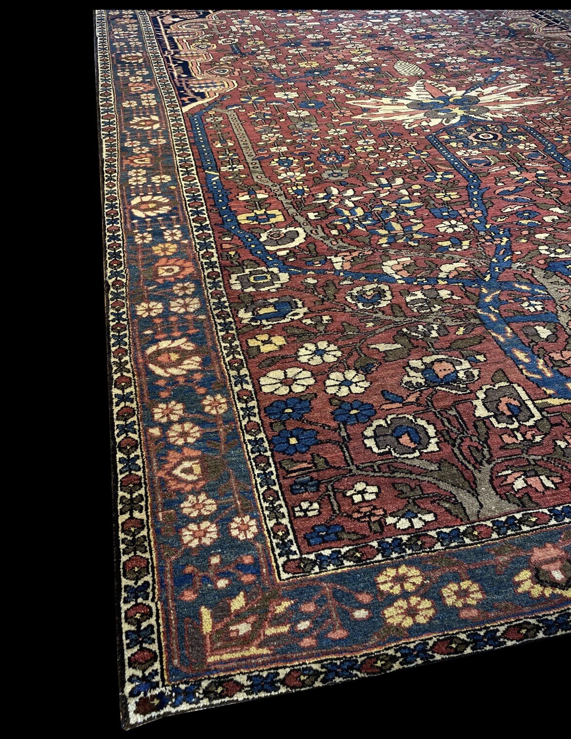 Antique Tree Of Life | Bakhtiari Area Rug | Handmade 9'x12' | One Of A Kind Rug gallery