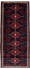 Vintage Hand-Knotted Carpet 5’5″ x 13’2″ Traditional Oriental Wool Area Rug