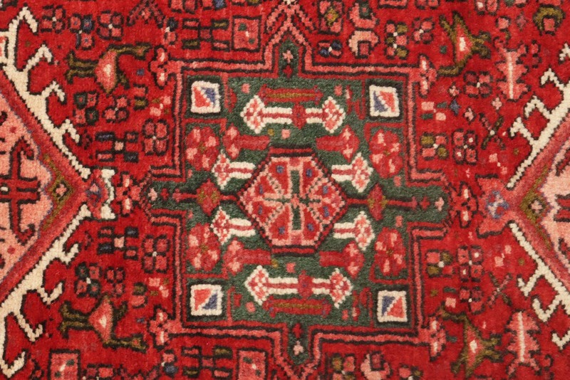 Geometric Tribal Design Vintage Red 3X13 Hand-Knotted Oriental Runner Rug Carpet gallery