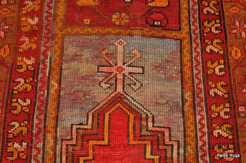 _ANTIQUE_HANDMADE_RUG ANATOLYAIN 3x5 ft. hand woven oriental, red, orange, gallery
