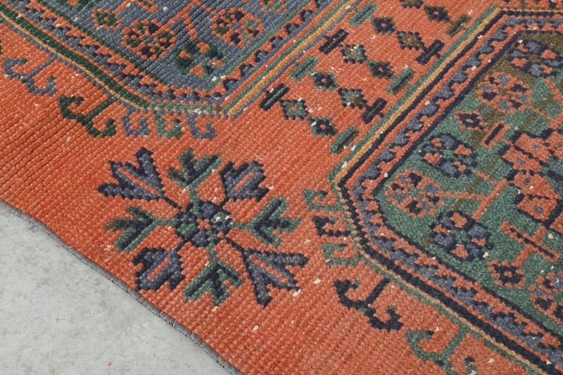 3x11 turkish area runner rug, hand-knotted vintage oushak rug, boho decor, 06 gallery