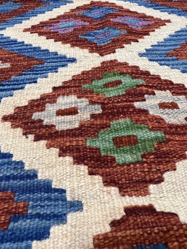 Vintage Kilim Traditional Hand Made Oriental Wool Kilim 5ftx3.2ft 148cmx101cm gallery