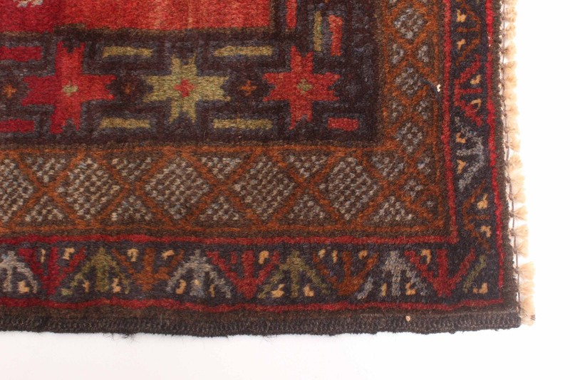 Vintage Hand-Knotted Area Rug 3'7" x 6'4" Traditional Oriental Wool Carpet gallery