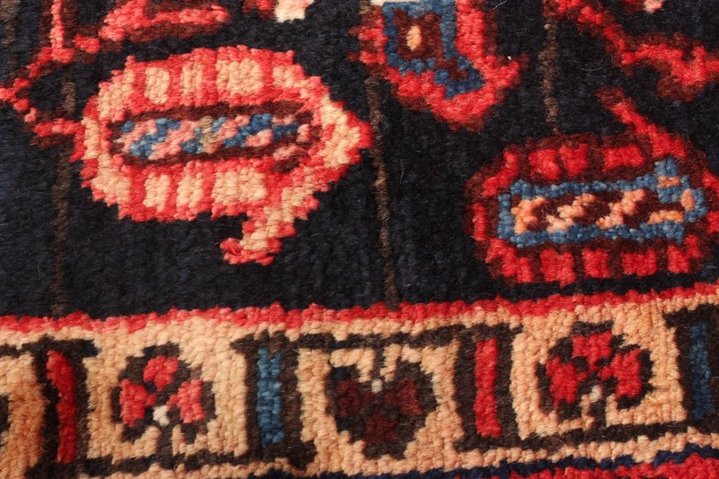 Vintage Hand-knotted Runner Rug 3'7" x 9'8" Traditional Oriental Wool Carpet gallery