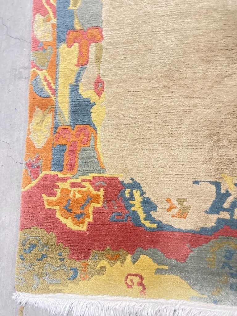 Oriental Rug, Hand Knotted In Tibet By Tufenkian 4' X 6', Vintage Modern Tibeta gallery