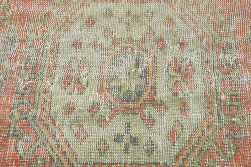 3x11 ft, turkish rug runner, hand-knotted vintage runner, oushak runner rug, 215 gallery
