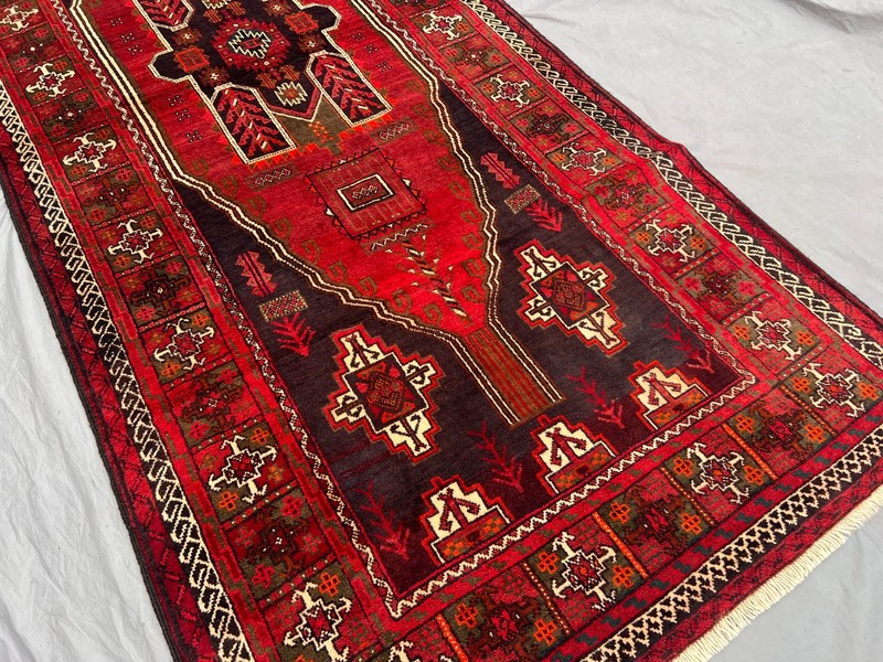 5x9 Vintage Afghan Mowri Turkmen Wide Rug Hand Knotted Wool Oriental Boho Carpet gallery