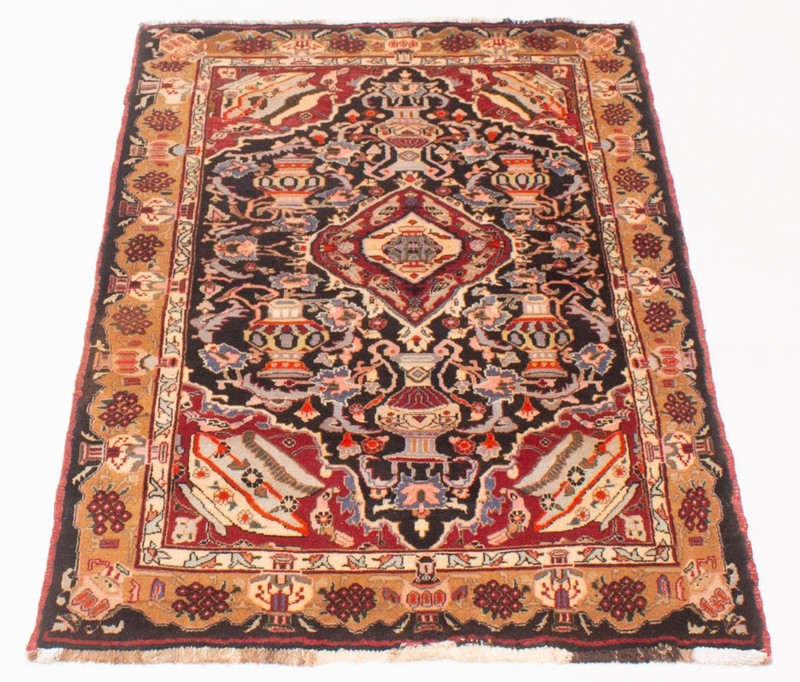 Vintage Hand-Knotted Area Rug 3'10" x 6'9" Traditional Wool Carpet gallery