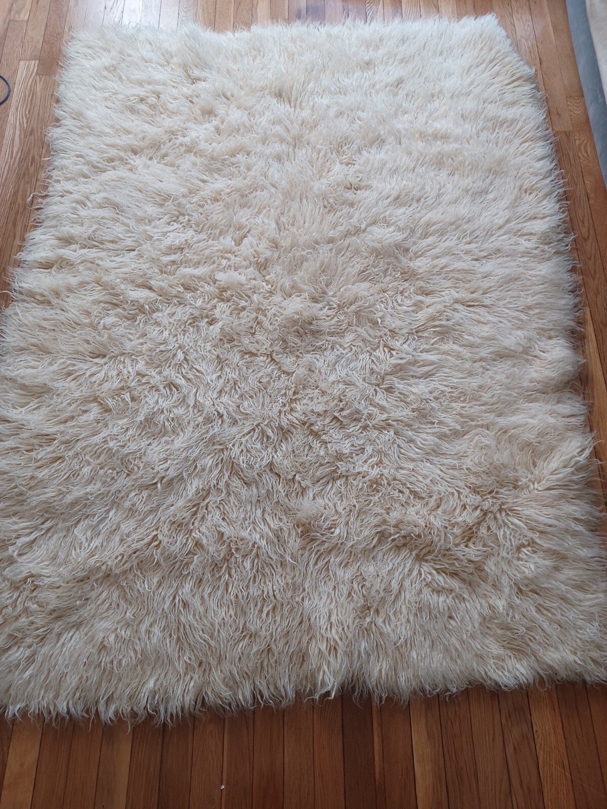 Family Treasure-A Flokati Pure Wool Rug Made in Greece Over 60 Years Old. gallery