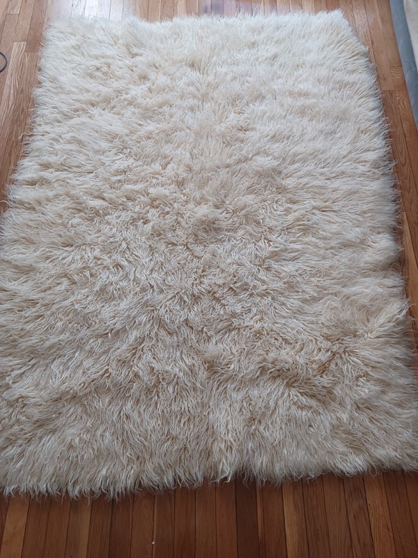 Family Treasure-A Flokati Pure Wool Rug Made in Greece Over 60 Years Old. gallery