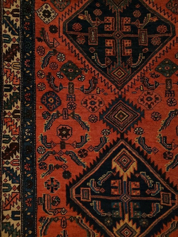 One Directional KURD-BIDJAR Antique rug - 3'8" x 7'6" gallery