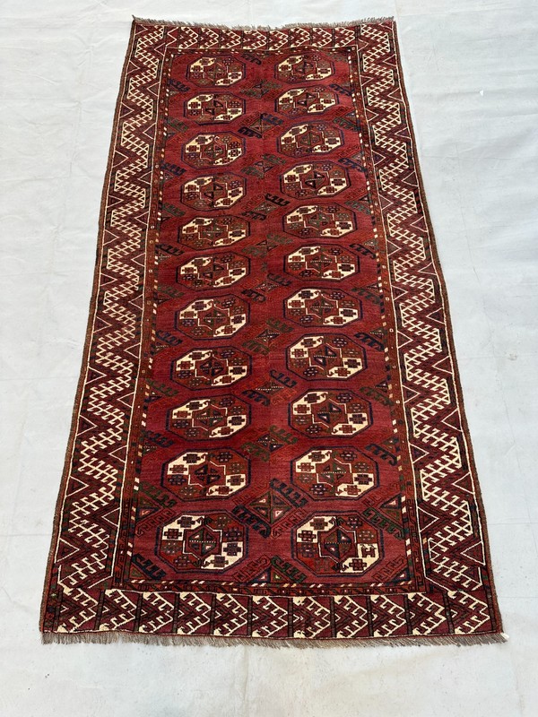 COLLECTORS' PIECE Antique Russian Turkoman Bokhara Tekke Turkmenistan Carpet gallery
