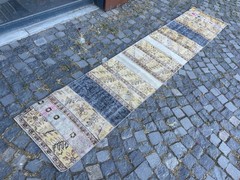 Turkish Vintage Rug Handmade Wool Rug Bohemian Runner Rug Home Rug 2,0 x 10, ft